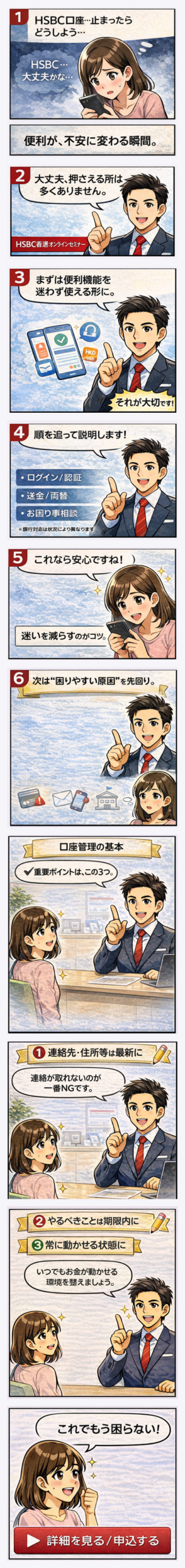 HSBC香港オンラインセミナー 漫画