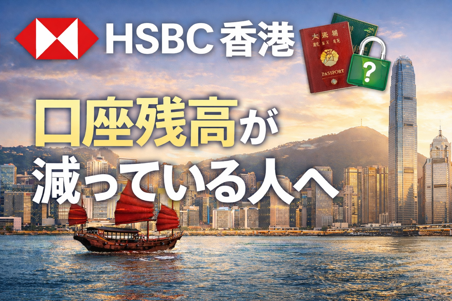 HSBC香港 口座残高が減っている人へ｜渡航せずに解決する方法 - G